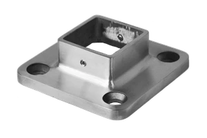 Príruba spodná 92 x 92 mm na jokel 40 x 40 mm, AISI 304 - slide 0