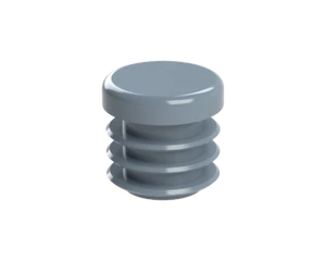 Vnútorná krytka guľatá ø 18 mm, plastová, sivá - slide 1