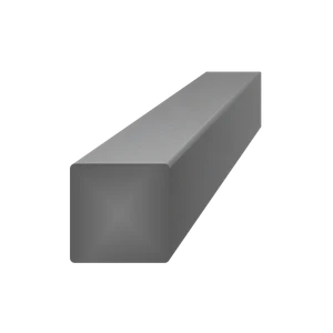 Tyč čtvercová plná 8 x 8 x 3000 mm, černá S235, hladká - slide 0