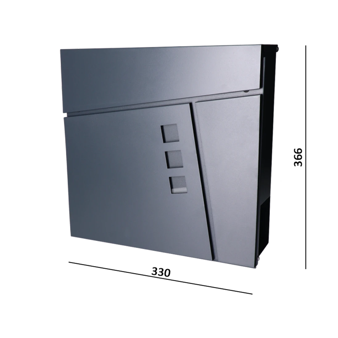 Poštovní schránka, max A4, barva: RAL 7016