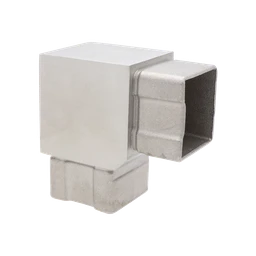 Spojka rohová na jokel 40 x 40 mm, brúsená AISI 304