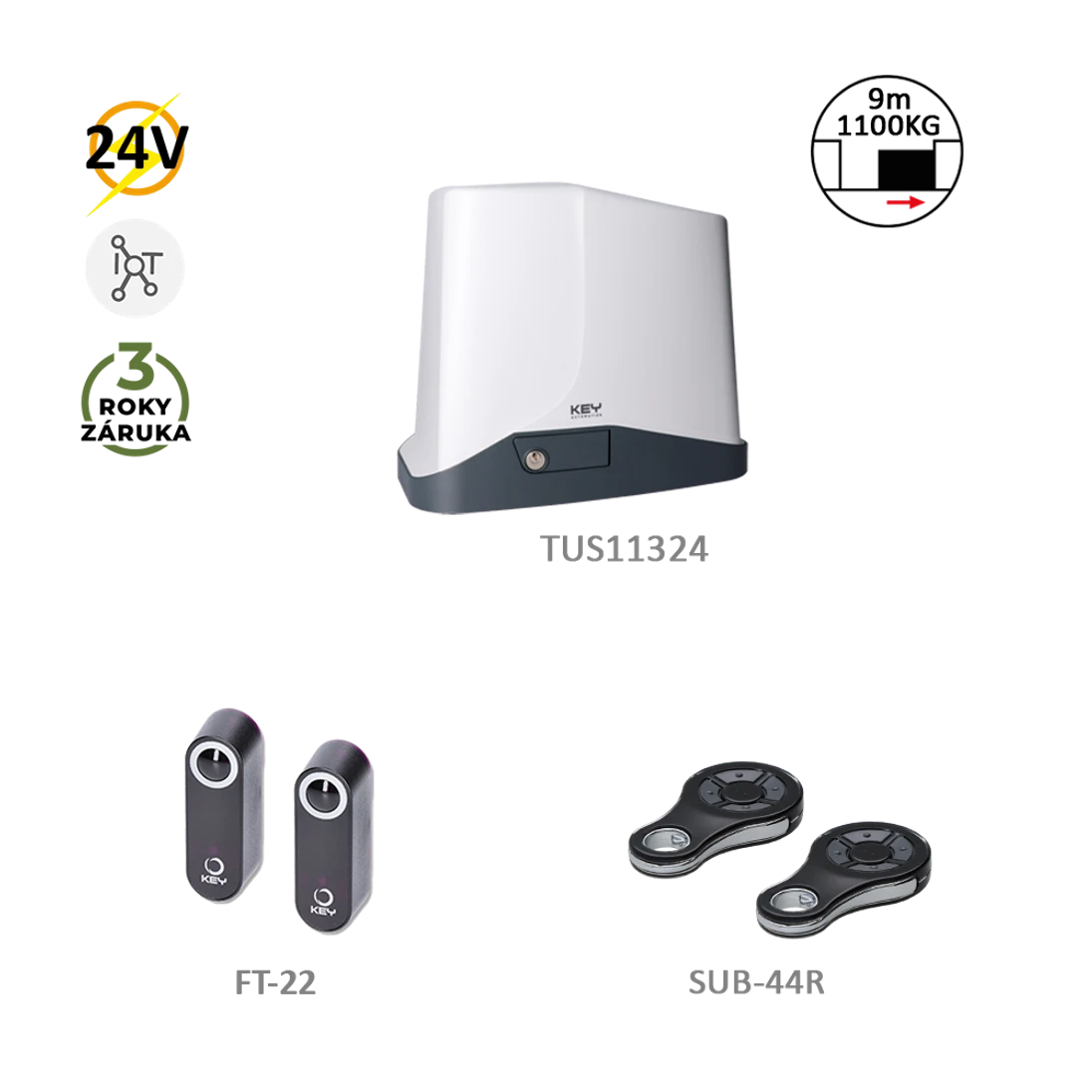 900KTUS11324KS TURBO S KIT pre posuvné brány do 1100 kg