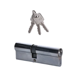 Cylindrická vložka EURO 25/25 mm, niklová, 3 kľúče