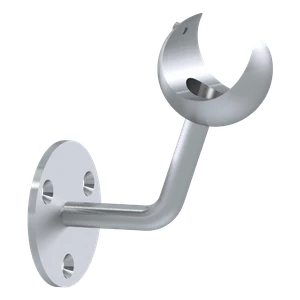 Držiak LED madla na stenu, brúsená nerez AISI 304 - slide 0