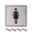 DOPREDAJ! Piktogram `Dámy`, hranatý, brúsená nerez AISI 304