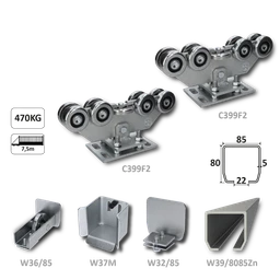 INTERMEDIO samonos do 470 kg/7,5 m, profil 80 x 85 x 5 mm