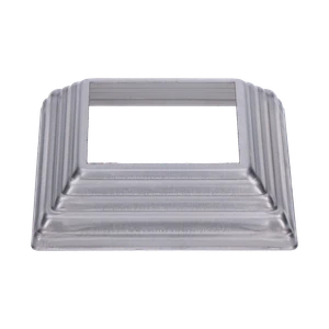Krytka, plech, 100 x 100 x 29 mm, diera 60 x 60 mm, výlisok - slide 2