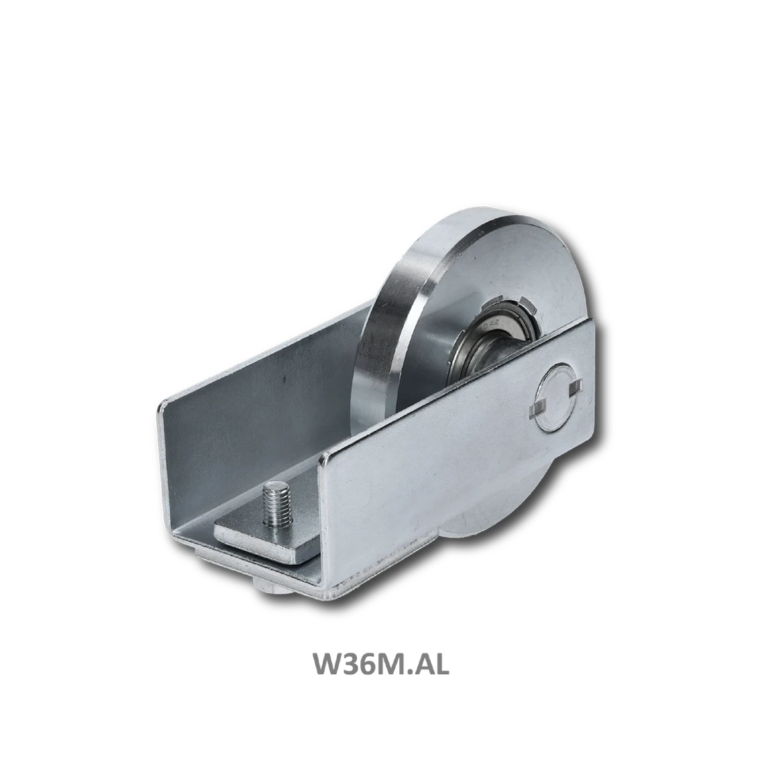 Nábehové koliesko samonosnej brány pre profil 95 x 100 mm