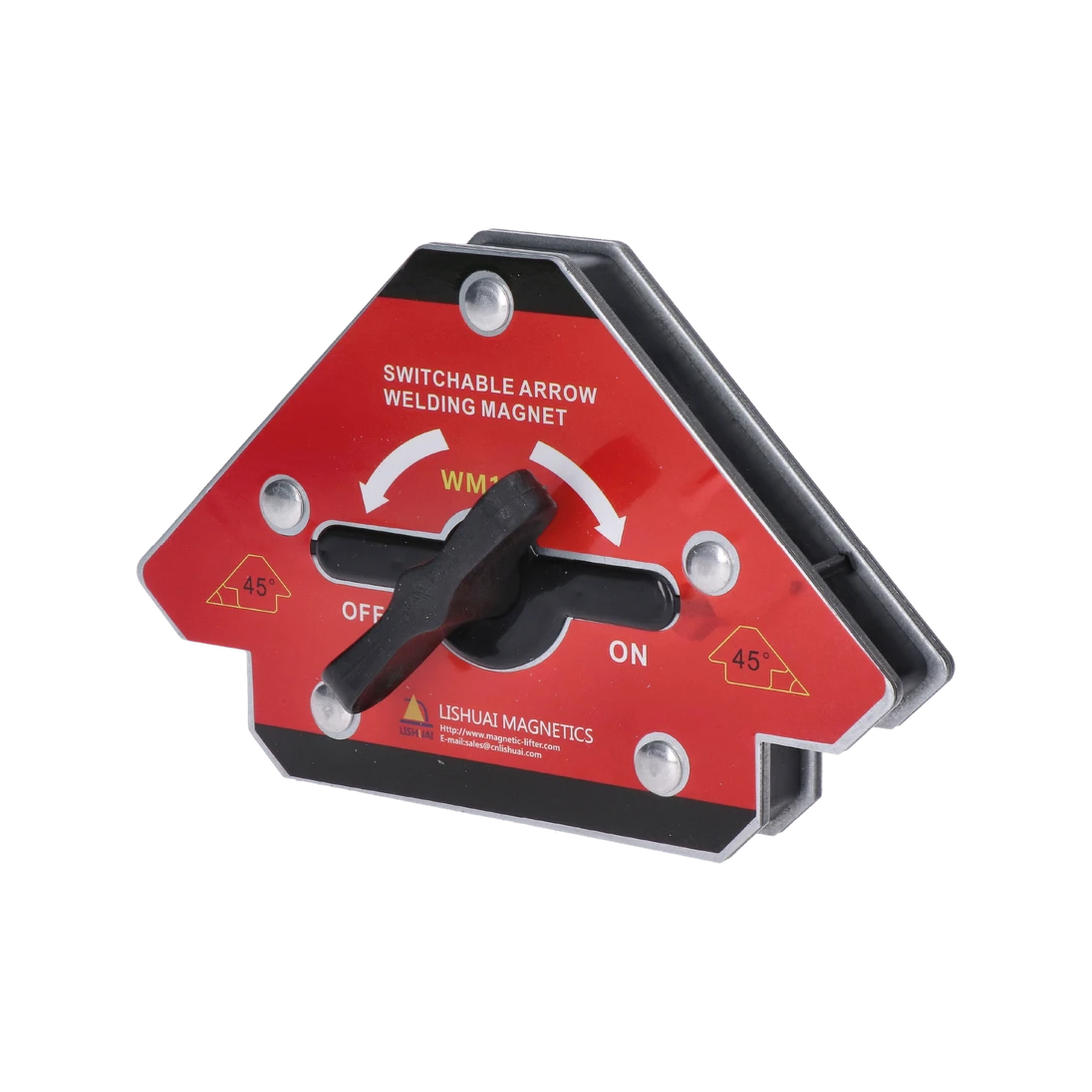 Zvárací magnet, 80 kg, uhly: 45°, 90°, 135°, neodymový