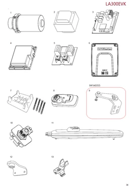041A0355 konzola pre uchytenie pohonu LA300EV na stĺp