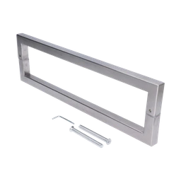 Madlo na dvere, L = 420 mm, brúsená nerez AISI 304