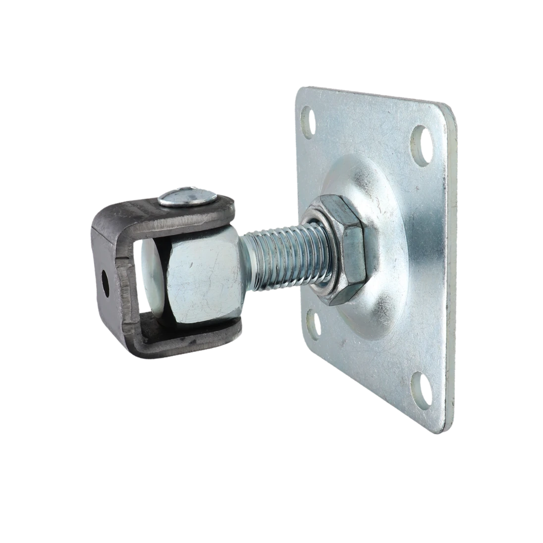 Záves M16 s platňou 80 x 80 mm, nastaviteľný 1D, pozink