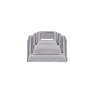 Krytka plechová 44 x 44 x 20 mm, diera 14 x 14 mm, výlisok - slide 2