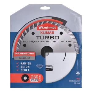 Turbo diamantový kotúč 230 x 2,6 x 22 mm - slide 2