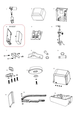 041A0287 kryt riadiacej jednotky so skrutkami
