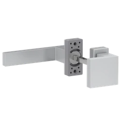 Hliníkový set kľučka/guľa, strieborná farba