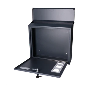 Schránka poštová, max A4, farba: RAL 7016 - slide 1