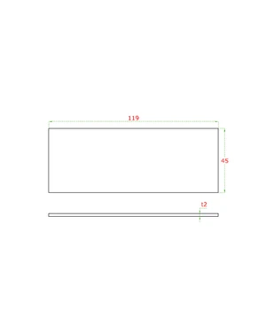 Ukončenie k AL kotviacemu profilu, hliník, brúsený - slide 2