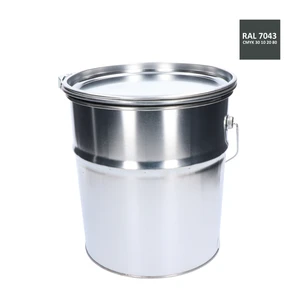 Barva antikorozní polomatná na zinek 10kg dopravní šedá B - slide 1