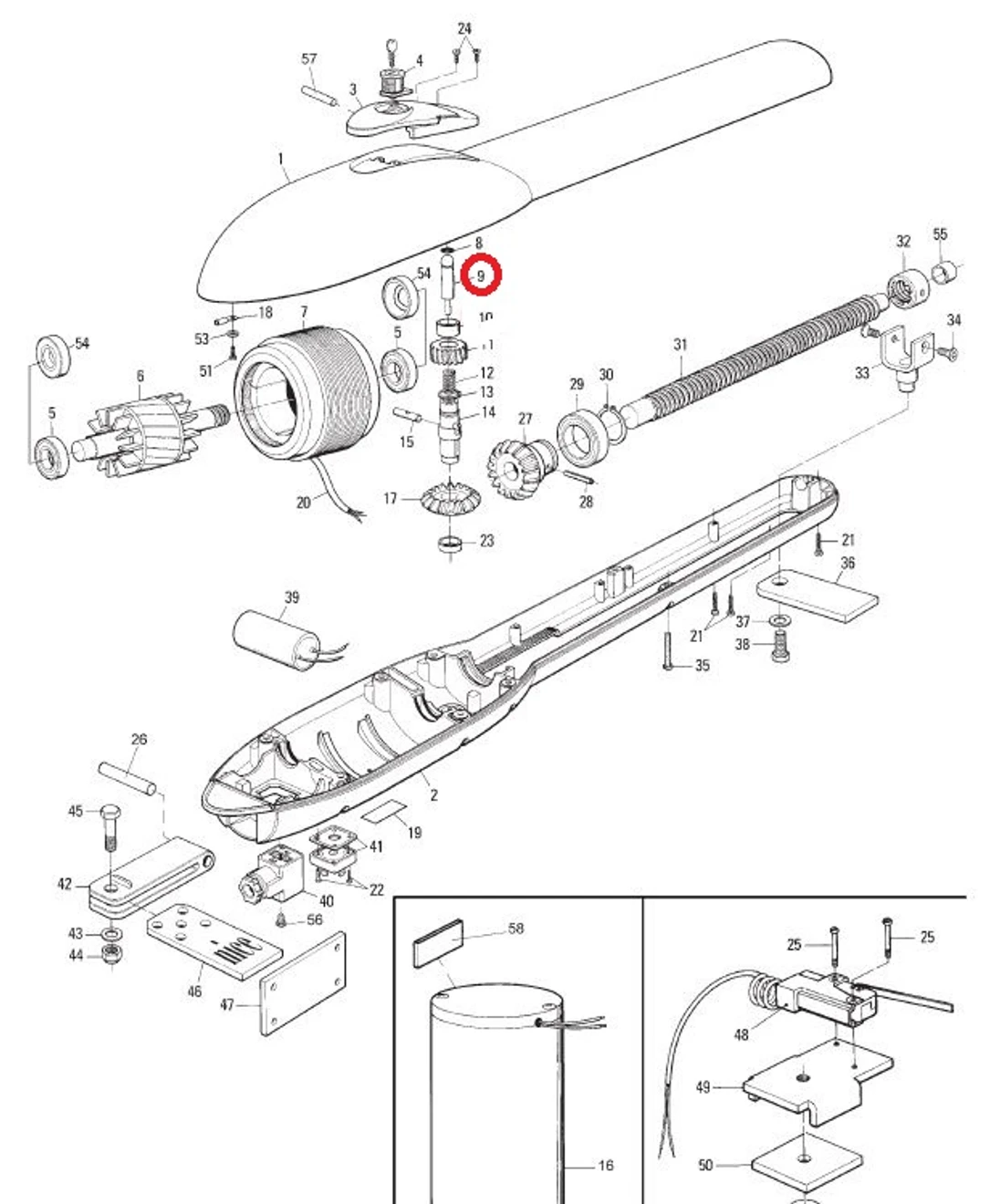PMPS.4610 kolík odblokovania 8 x 50 mm PLUTO