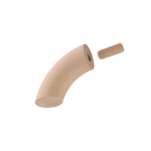 Drevený ukončovací oblúk ø 42 mm, buk bez náteru - slide 0