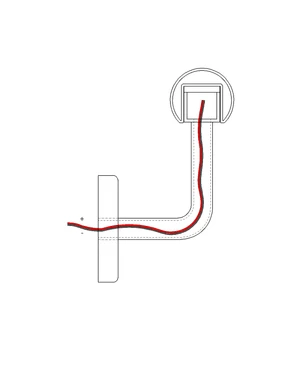 Držiak LED madla na stenu, brúsená nerez AISI 304 - slide 3