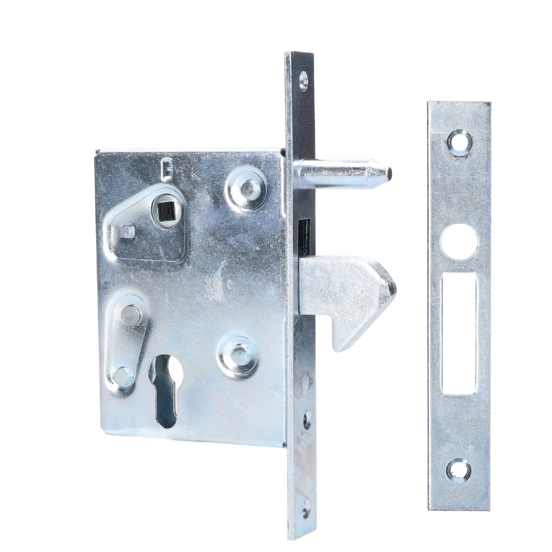 Hákový zámok s bolcom na posuvnú bránu, rozteč 72 mm