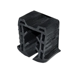 Gumové těsnění pro madlo 24 x 24 mm, sklo 12 - 12,76 mm