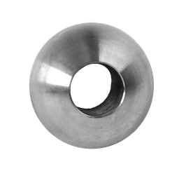 Guľa priechodná ø 25 mm na trubku ø 12 mm, brúsená AISI 304