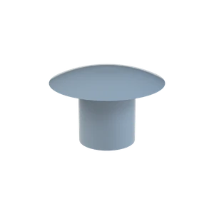 Vnútorná krytka guľatá ø 10 mm, otvor ø 5 mm, sivá, plast - slide 1