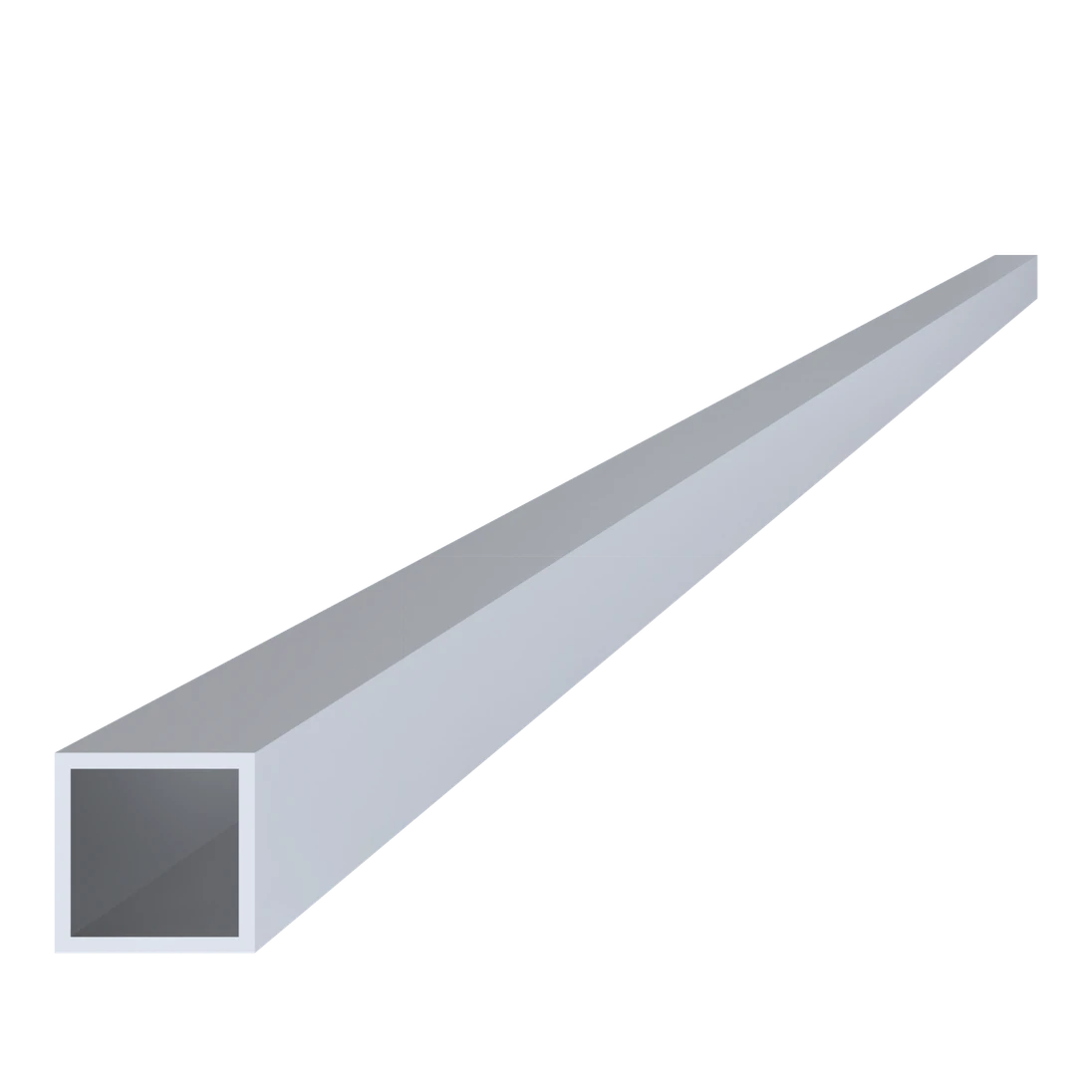 Al jekl 25 x 25 x 2 x 6000 mm, bez povrchové úpravy