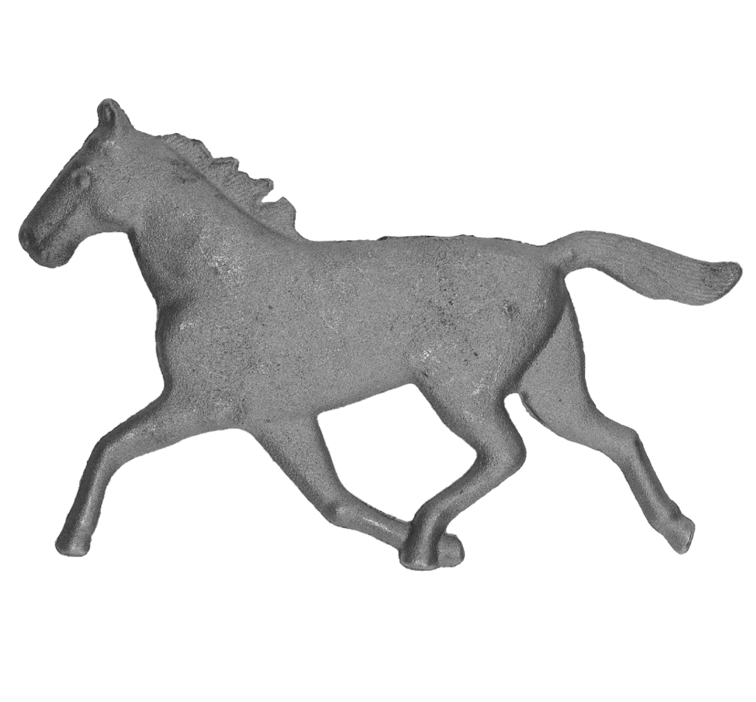 Dekoračný prvok 120 x 260 mm - kôň, odliatok