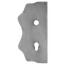 Štít 250 x 125 x 3 mm, rozteč 90 mm, hladký, obojstranný