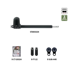 STAR3324 levý pohon pro jednokřídlovou bránu do 3 m/křídlo