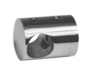 Držák tyče ø 14 mm, plochý, leštěná nerez AISI 304 - slide 1