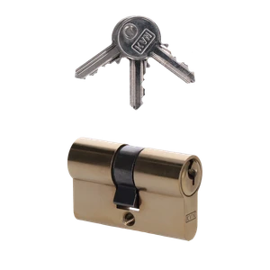 Cylindrická vložka EURO 25/25 mm, mosadzná, 3 kľúče - slide 0