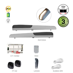 RAYKIT pro dvoukřídlovou bránu do 2,5m/křídlo