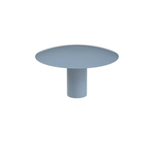 Vnitřní krytka kulatá ø 12 mm, otvor ø 3 mm, šedá, plast - slide 1