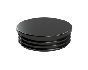 Vnútorná krytka guľatá ø 90 mm, plastová, čierna - slide 1