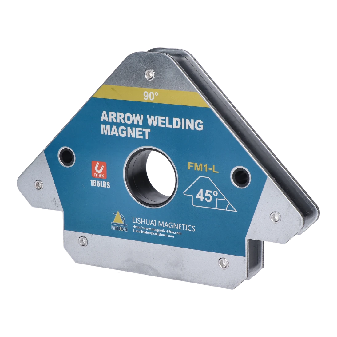 Zvárací magnet, 75 kg, meracie uhly: 45°/90°/135°, feritový