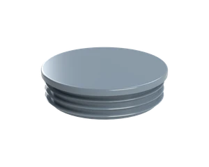 Vnitřní krytka kulatá ø 102 mm, plastová, šedá - slide 1