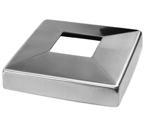 Kryt spodnej príruby 108 x 108 mm, brúsená nerez AISI 304 - slide 0