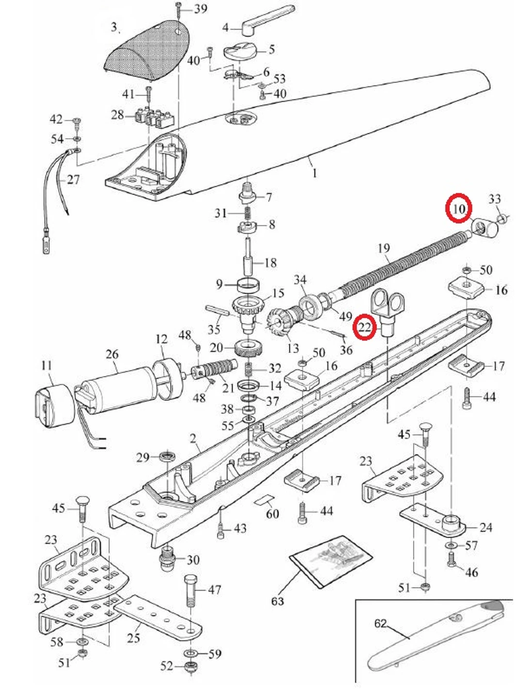 MHOUSE RMHWG2002 set vidlice + matice šroubovice pro WG1