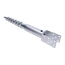 DOPREDAJ Zemný vrut, pätka U, 140 x 70 mm, zinková farba