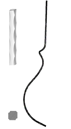 Tyč 12 x 12 mm, 1000 x 210 mm - slide 0