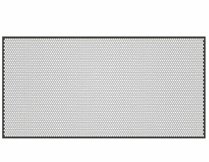 Dierovaný plech Zn 1000 x 2000 x 1,5 mm, šesťhranné otvory - slide 3