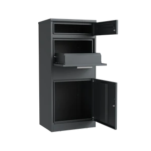 Box na balíky s poštovou schránkou, RAL 7016 (antracit) - slide 4