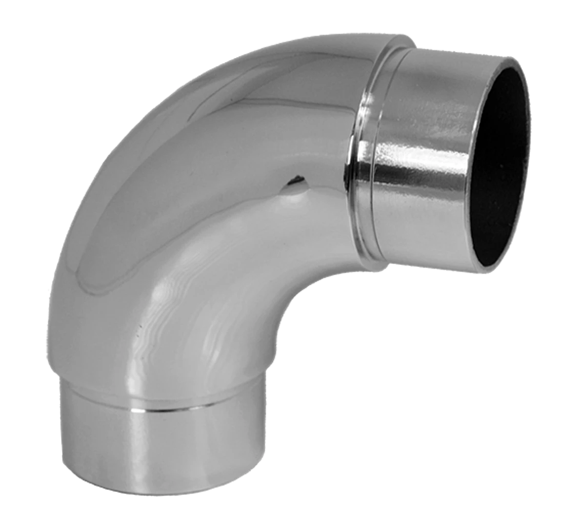 Spojka oblouková 90° na trubku ø 42,4 mm, leštěná AISI 304