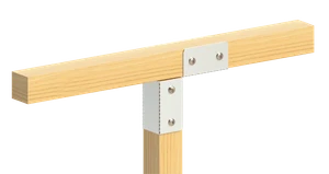 Spojka na hranol 100 x 100 mm, pozinkovaná oceľ - slide 2