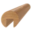 Dřevěný profil ø 42 x 3000 mm (17 x 20 mm), broušený dub